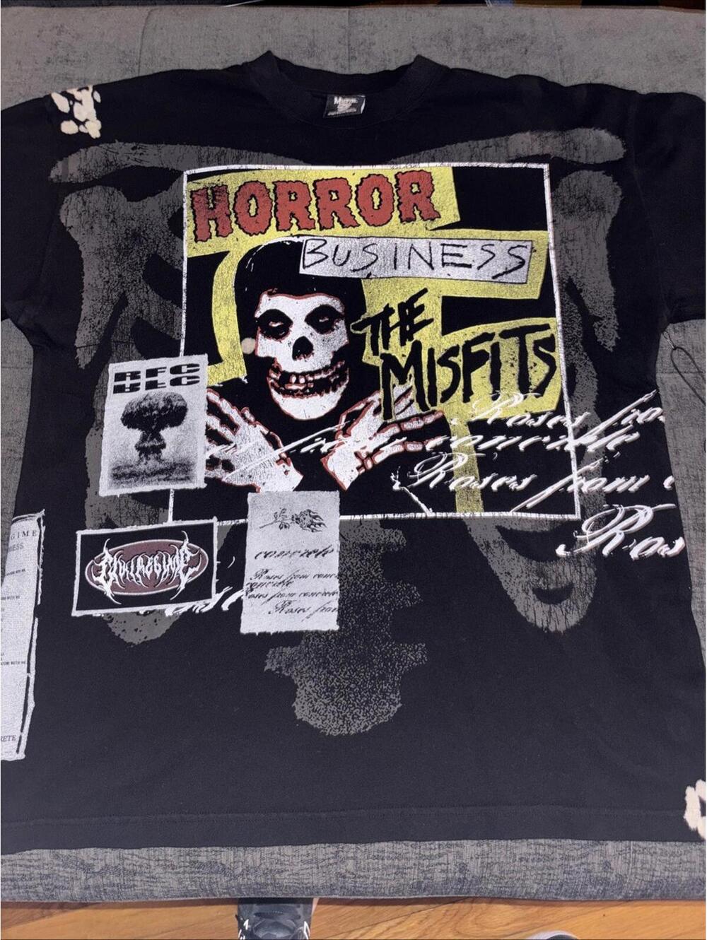 Civil Regime Misfits Horror Business Graphic Men's Black